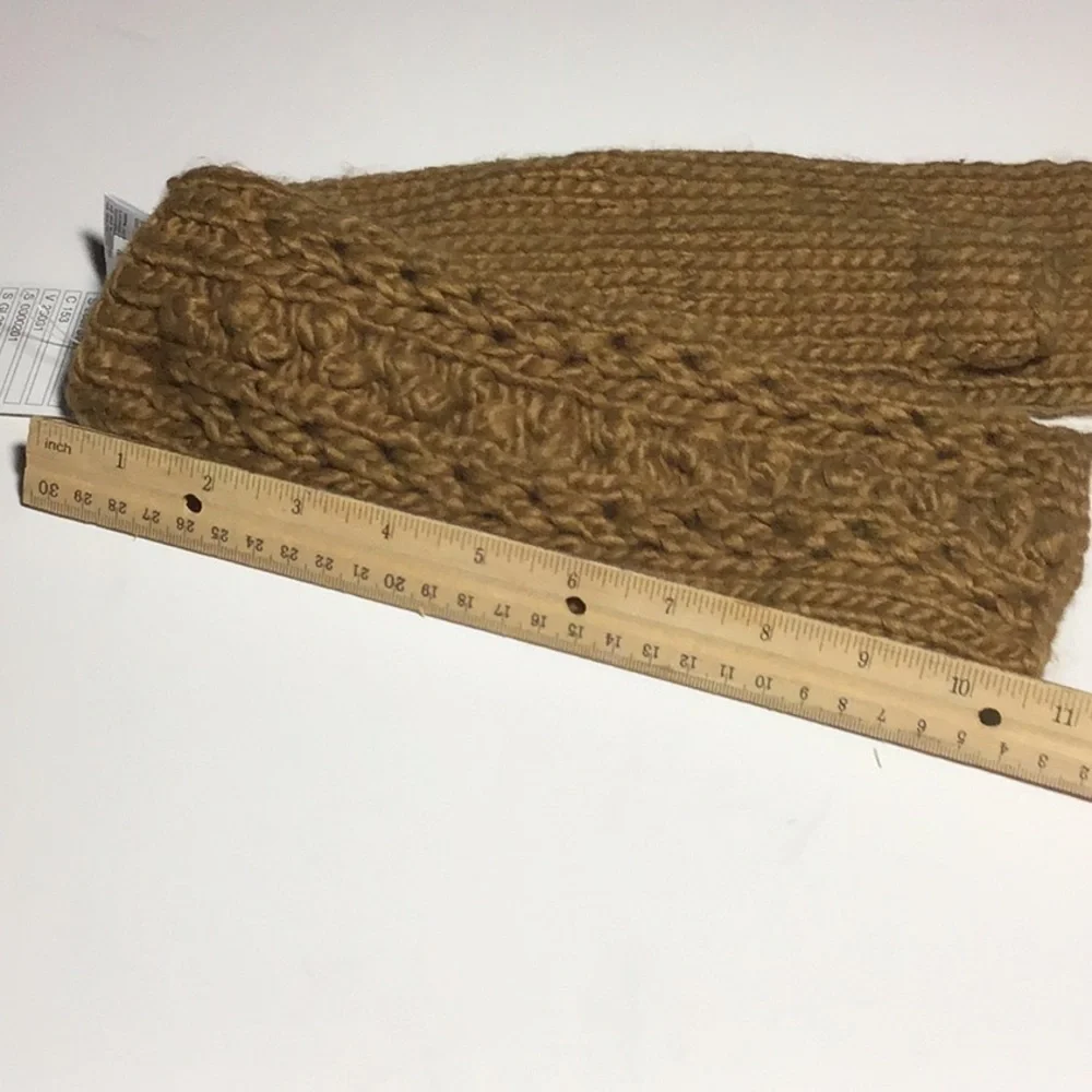 NWT Ecote Fingerless Gloves Dark Gold